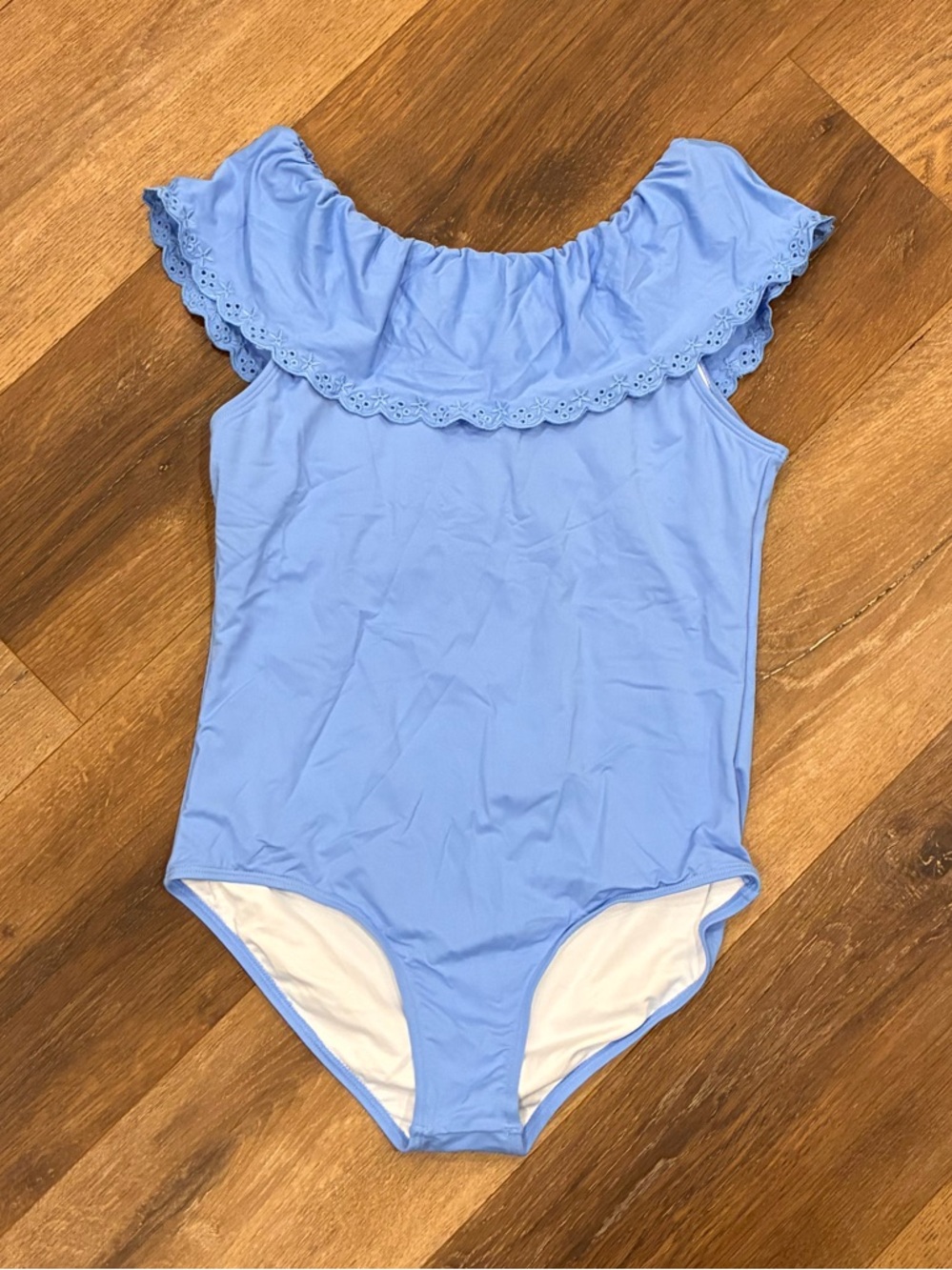 The Beaufort Bonnet Company Sandy Lane Swimsuit Blue One Piece  Summer 14 Girl